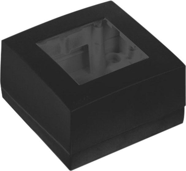 Audac WB 45 SB Wandeinbaukasten aus Kunststoff, einzeln 45 x 45 mm schwarz