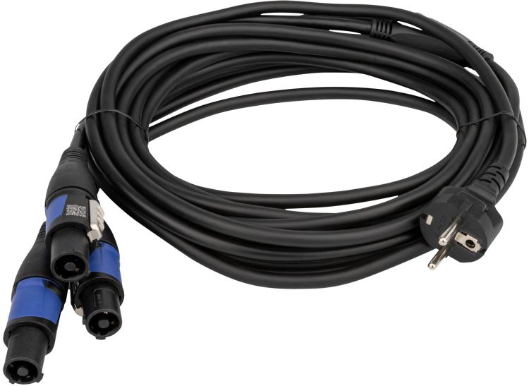 Schuko to Powercon splitter 3 way