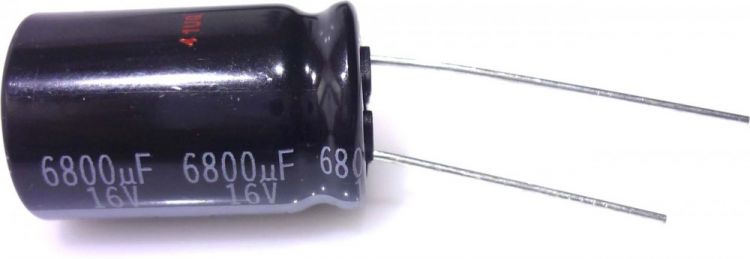 Kondensator 6800?µF/16V Elektrolyt Radial