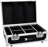ROADINGER Flightcase 4x AKKU TL-3 Trusslight QuickDMX avec fonction de chargement