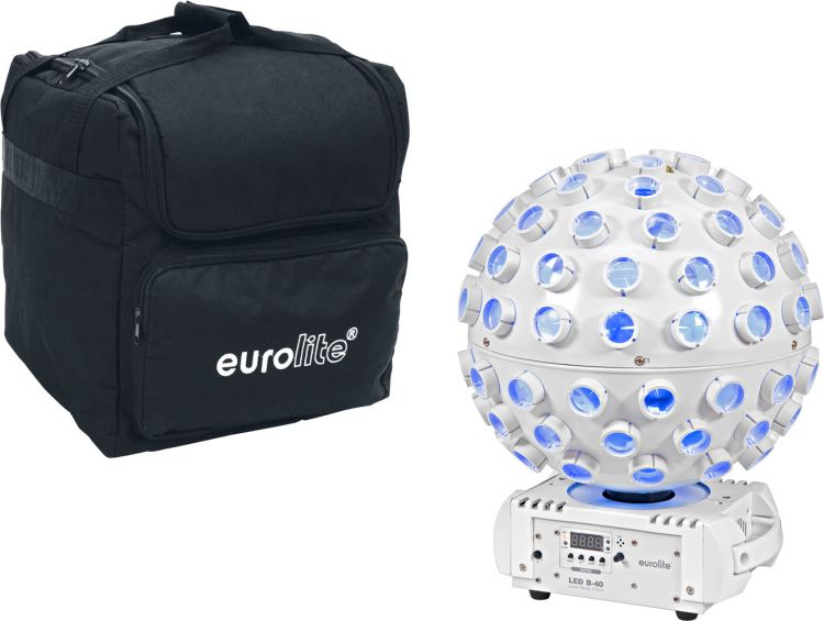 EUROLITE Set LED B-40 Laser Strahleneffekt ws + Softbag