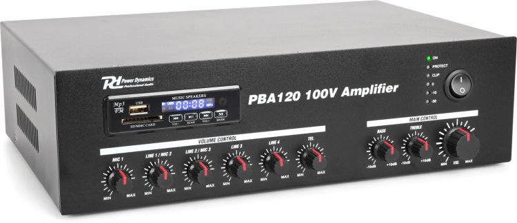 Power Dynamics PBA120 100V-Verstärker 120W