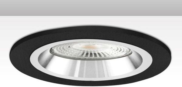 ISOLED Einbaurahmen Kombi für GU10/MR16, schwarz + weiß-silber