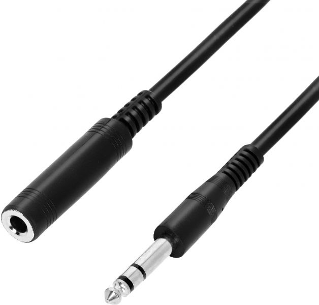 Adam Hall Cables 3 STAR BOV 0600 - Kopfhörerverlängerung 6,3 mm Klinkenbuchse TRS auf 6,3 mm