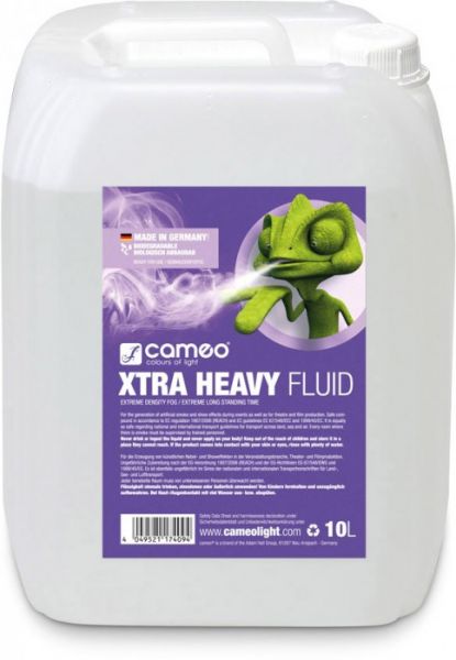 Cameo XTRA HEAVY FLUID 10L Nebelfluid mit sehr hoher Dichte und extrem lan