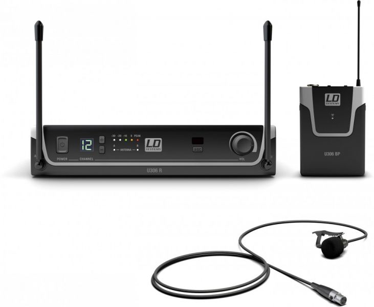 LD Systems U306 BPL Funksystem mit Bodypack und Lavalier Mikrofon