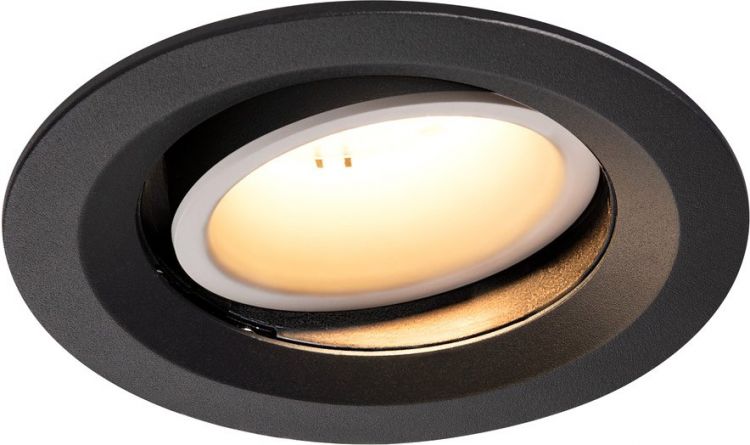 SLV NUMINOS® MOVE DL M, Indoor, luminaria empotrada de techo led negro/blanco 3000 K 40 °