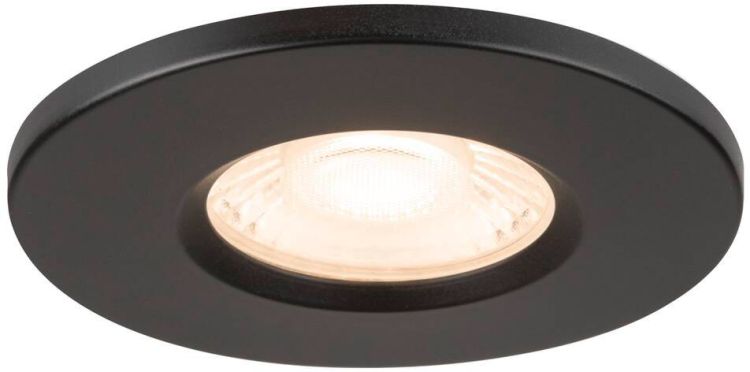 SLV UNIVERSAL DOWNLIGHT FIX, Einbauleuchte mit Abdeckung, PHASE, 2700/3000/4000/6500K, IP65, schwarz