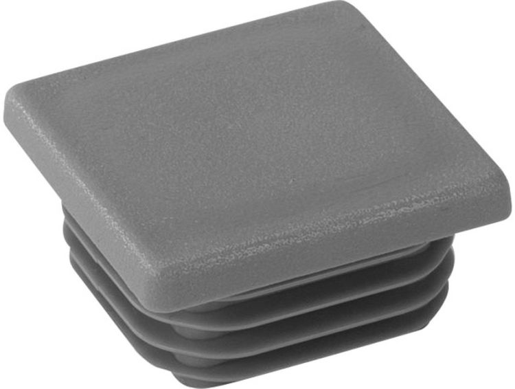 Riggatec Endkappe verkehrsgrau für 40 x 40 x 3-5 mm Rohr Vierkant