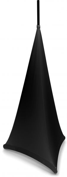 beamZ LSS12B Lautsprecherständerabdeckung schwarz 120cm