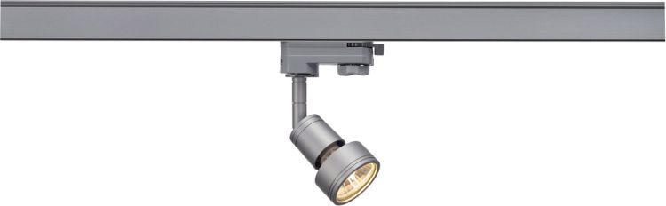 SLV PURI Lampenkopf, silbergrau, GU10, max. 50W, inkl. 3P.-Adapter -B-Stock-