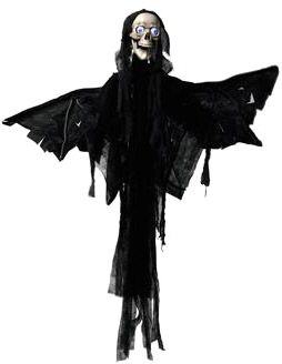 EUROPALMS Halloween Figur Engel, animiert 165cm -B-Stock-