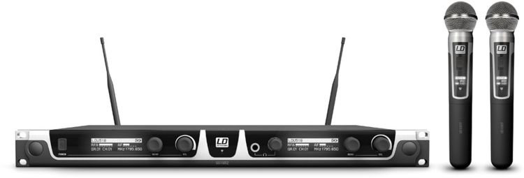 LD Systems U518 HHD 2 Funkmikrofon System mit 2 x Handmikrofon dynamisch