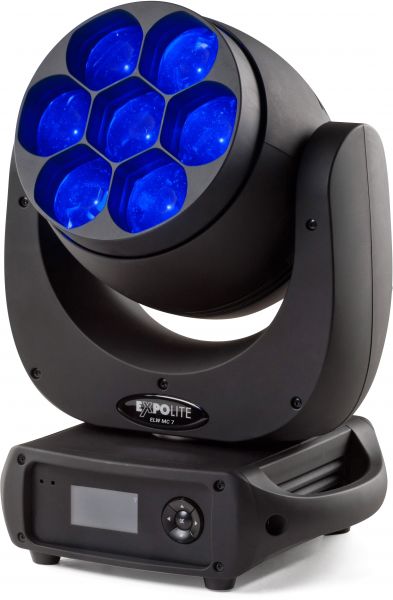 ExpoLite ELW MC7 Zoom CM+W 7x 40W Quad LED, 4,5°-36°, RDM/DMX/Artnet