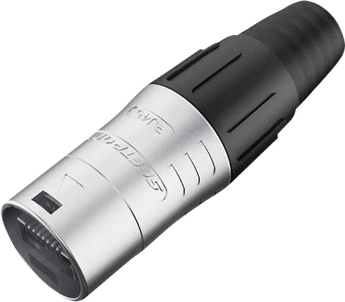 SEETRONIC RJ45-Kabelkanal mit verchromtem Gehäuse – IP65