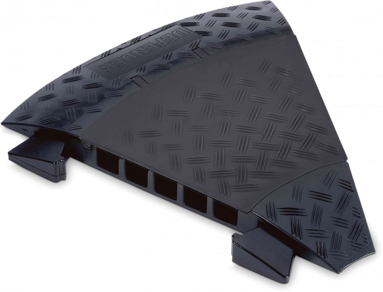 Defender MIDI C BLK - 45° Biegung für Kabelbrücken 5 Kanäle, schwarz