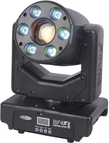 SHOWTEC Shark Combi Spot One 6x 8 W RGBW LED Wash und Spot Moving Head -B-Stock-