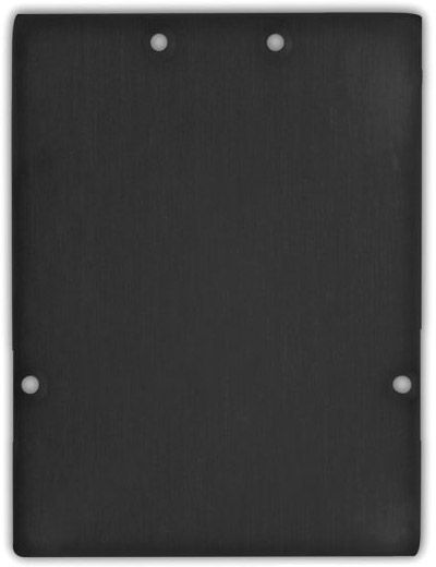 ISOLED Endkappe EC74 Aluminium schwarz für Profil LAMP40, 2 STK, inkl. Schrauben
