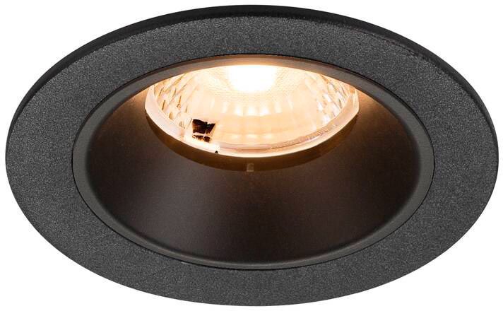 SLV NUMINOS® S, Deckeneinbauleuchte, 2700 K, 40°, IP20, rund, schwarz