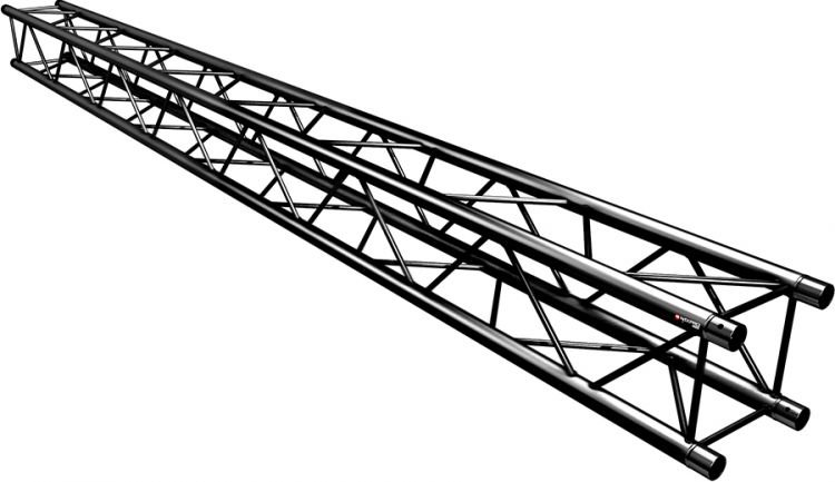 Naxpro-Truss FD 24 Strecke 300 cm RAL9005 - Schwarz - Seidenmatt