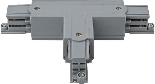 Right T-Connector, with power entry  Silver (RAL9006)