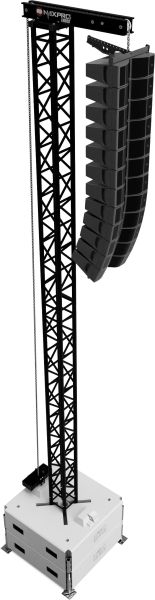Naxpro-Truss TD34 PA-Tower 08  - Heavy Version - schwarz