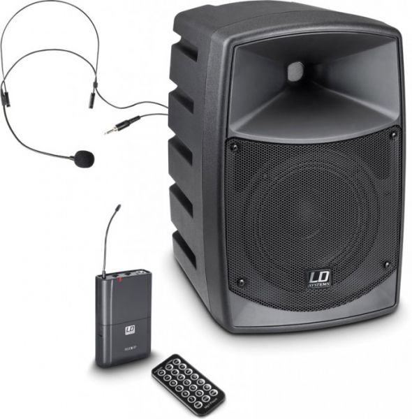 LD Systems ROADBUDDY6HS akkubetr. Bluetooth-Lautsprecher, Mixer, Bodypack