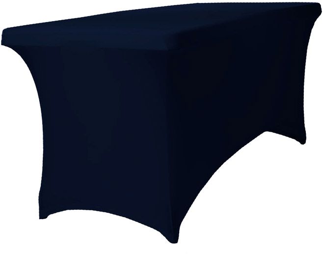 Tisch Husse schwarz 170 - 200cm rechteckig Stretch