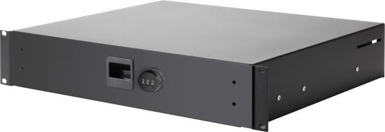 Adam Hall 19" Parts 87402 A CL Rackschublade 2 HE Alu mit Zahlenschloss