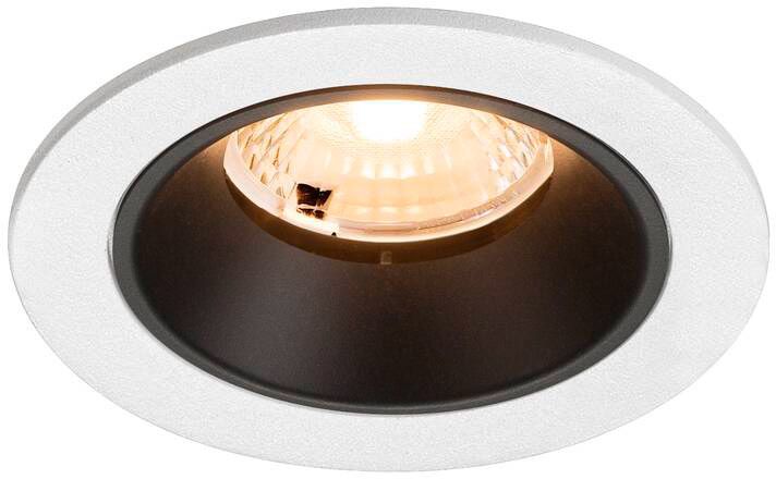 SLV NUMINOS® S, Deckeneinbauleuchte weiß/schwarz 2700 K 40°