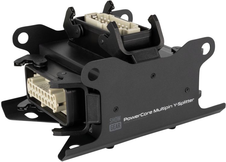 SHOWGEAR PowerCore Multipin H16 Y-Verteiler: 1 Multipin H16-Eingang, 2 Multipin H16-Ausgänge