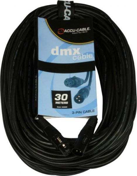 DMX Kabel 3pin, 30m , 110 Ohm, AC3PDMX100