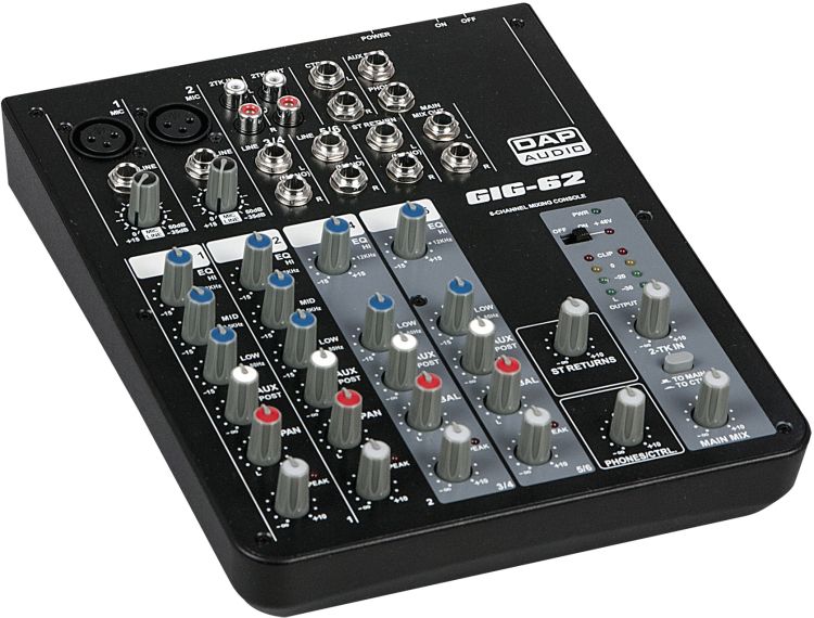 DAP-Audio GIG-62 6 Channel live mixer