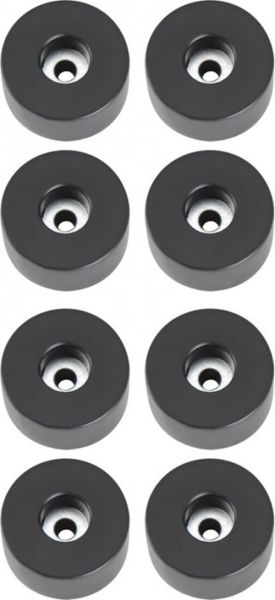 Adam Hall Hardware 4909 M8 AH 8er Set Gummifuß 38 x 20 mm im Beutel