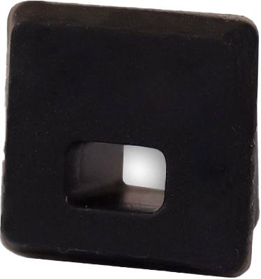 ISOLED Endkappe EC 123 für Profil SURF8, schwarz, 1 STK, mit Kabeldurchführung