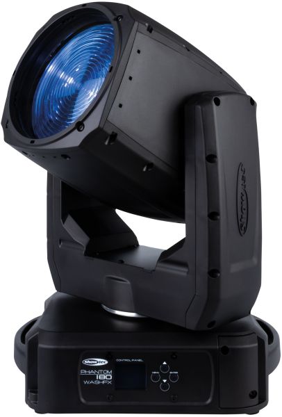 SHOWTEC Phantom 180 WashFX 180 W RGBL LED-Wash-Moving Head mit Pixel-Effekten – IP65