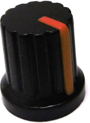 Knopf (Line) CP-30 schwarz innen rot klein
