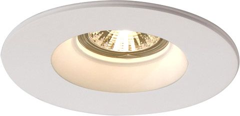 SLV PLASTRA Einbauleuchte, QPAR51, rund, weißer Gips, max. 35W -B-Stock-
