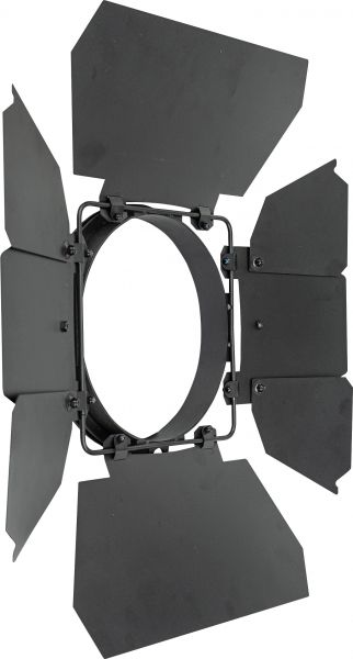 Showtec Barndoor for Performer 2500 Fresnel Schwarzes achtblättriges Flügeltor aus Metall mit