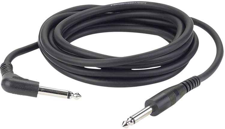 DAP FL10 - unbal. Klinke mono > Klinke mono 90° Schwarz 1,5 m