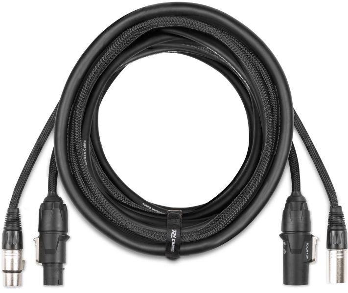 PD-Connex CX13-10 Kombikabel Stromanschluss TR - XLR M / Stromanschluss TR - XLR F 10 m