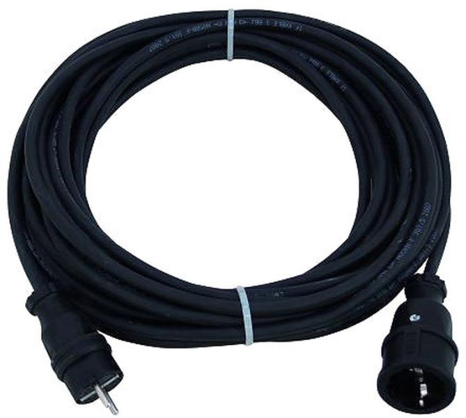 Schutzkontakt Verlängerung 3x1,5mm 15m konfektioniert mit Kunssttoff Stecker/Kupplung IP44