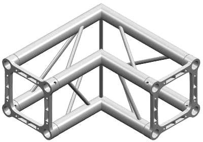 LITEC QX25 2-Weg 90° Ecke C21