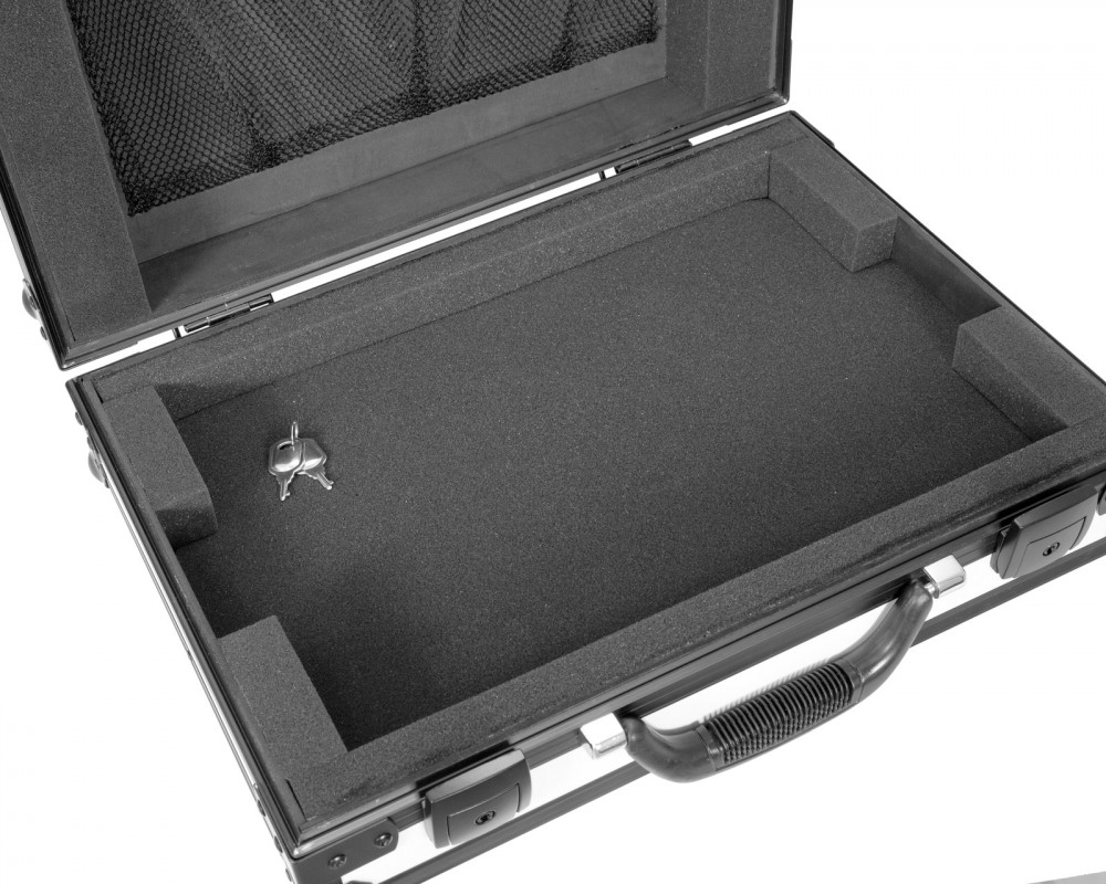 Roadinger Custodia Laptop 15" In Alluminio LC-15A - Valigia Protettiva Con Schiuma E Serrature