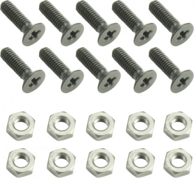 Adam Hall Hardware 5420 M10 AH 10er Set Kreuzschlitzschrauben M3 x 10 mm
