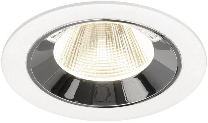 SLV NUMINOS® M, Deckeneinbauleuchte weiß/chrom 4000 K 20°