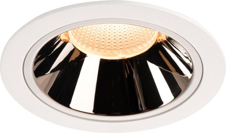 SLV NUMINOS, encastré de plafond intérieur, 40°, blanc/chrome, LED, 2700K