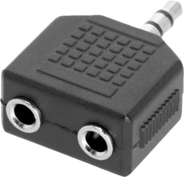 Adam Hall Connectors 4 STAR AY MF3 MM3 - Y-Adapter 2 x 3,5 mm Klinke TRS female auf 3,5 mm Klinke
