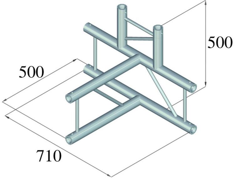 ALUTRUSS BILOCK BQ2-PAT42V 4-Weg T-Stück