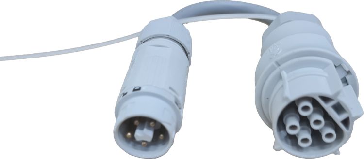 Adapterkabel Wieland Stecker neu - Wieland Buchse alt